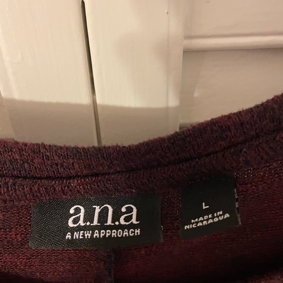 Woman’s large maroon A.n.a shirt. - Picture 3 of 3